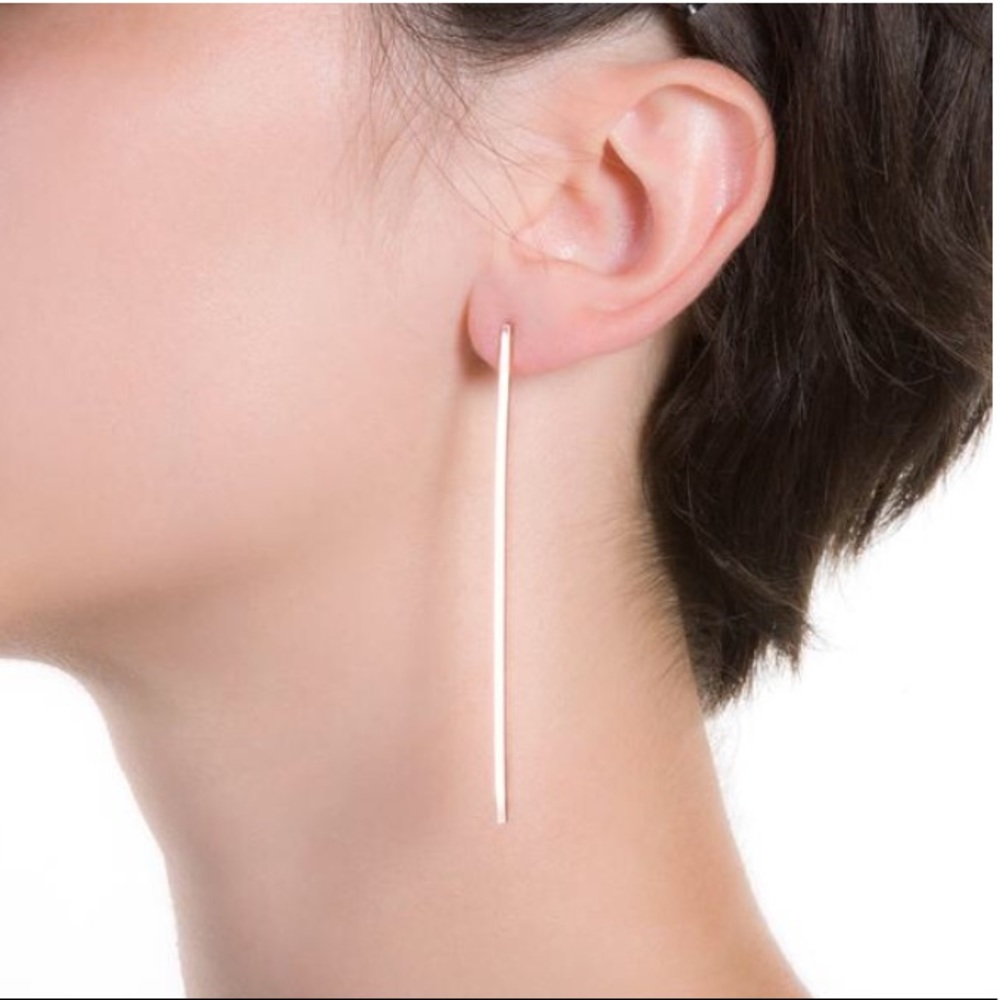14k Gold-fill Minimal Bar Stud Earring
